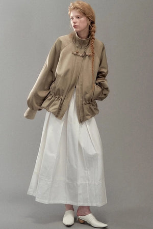 Genesis Woven Stand-Up Collar Trench Coat