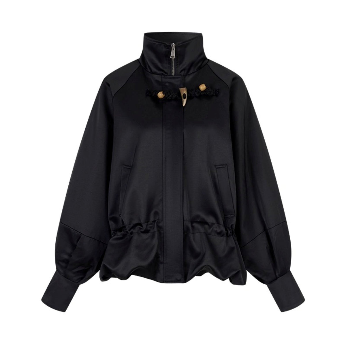 Genesis Woven Stand-Up Collar Trench Coat