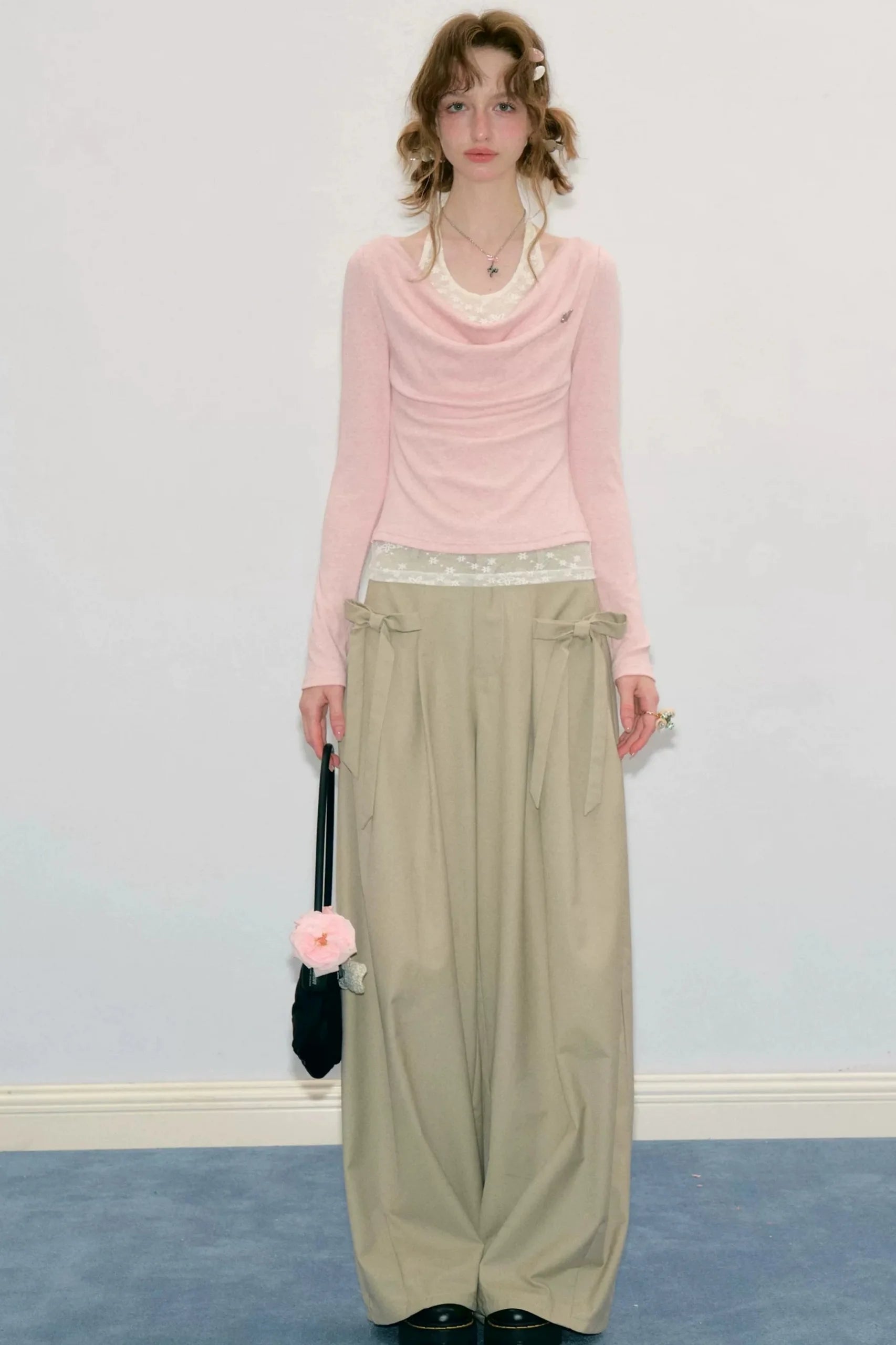 Gentle Flutter Knit Top