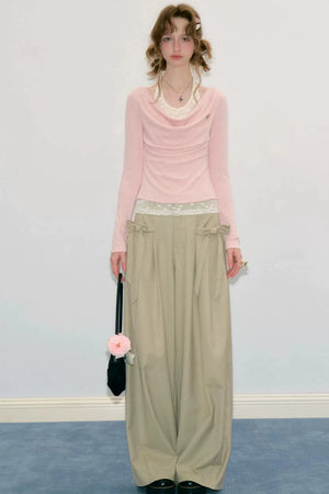 Gentle Flutter Knit Top