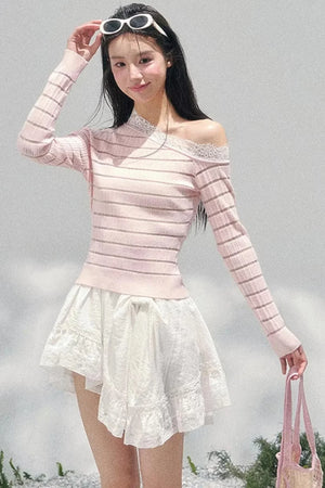 Gentle Glance Knitted Lace Top
