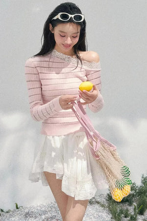 Gentle Glance Knitted Lace Top