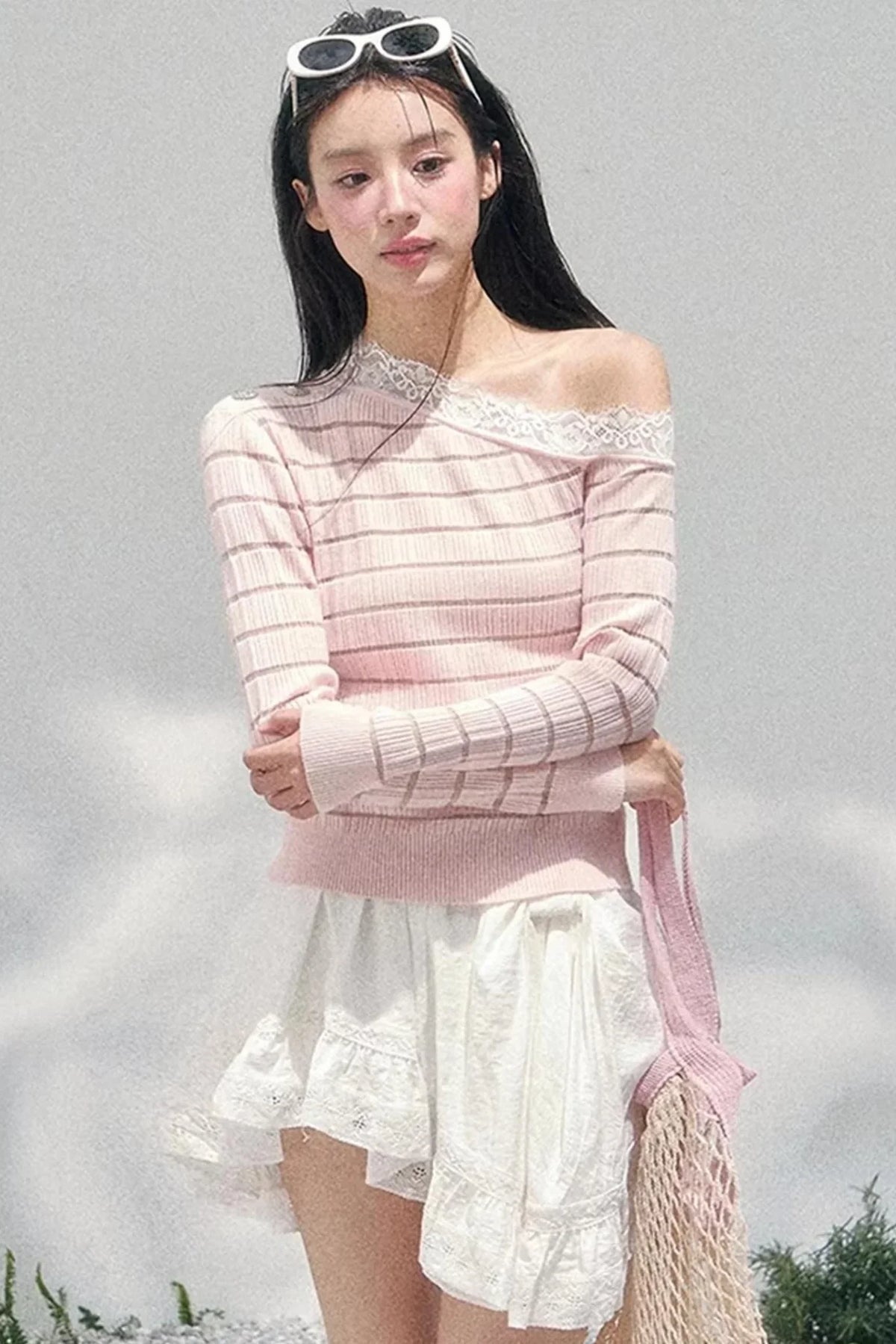 Gentle Glance Knitted Lace Top