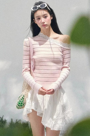 Gentle Glance Knitted Lace Top