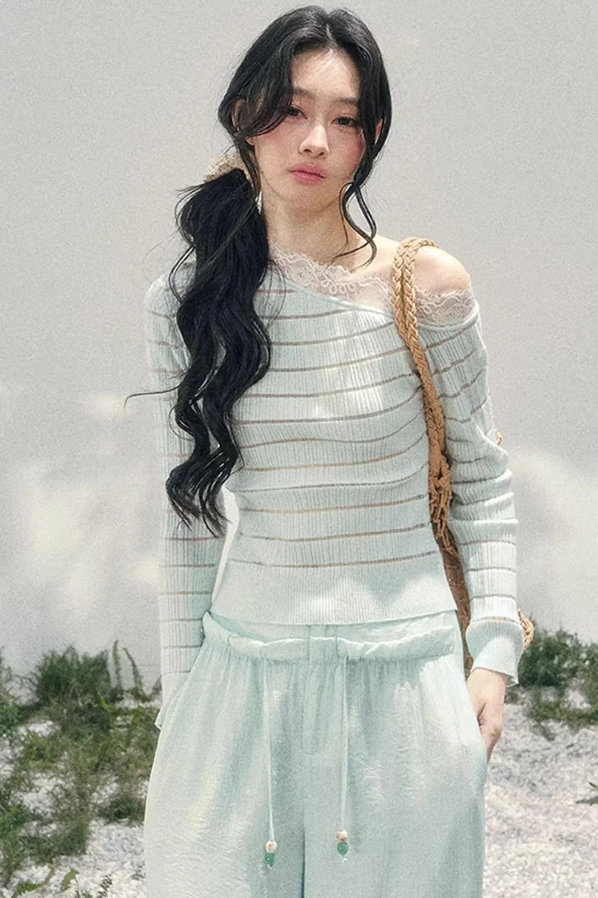 Gentle Glance Knitted Lace Top