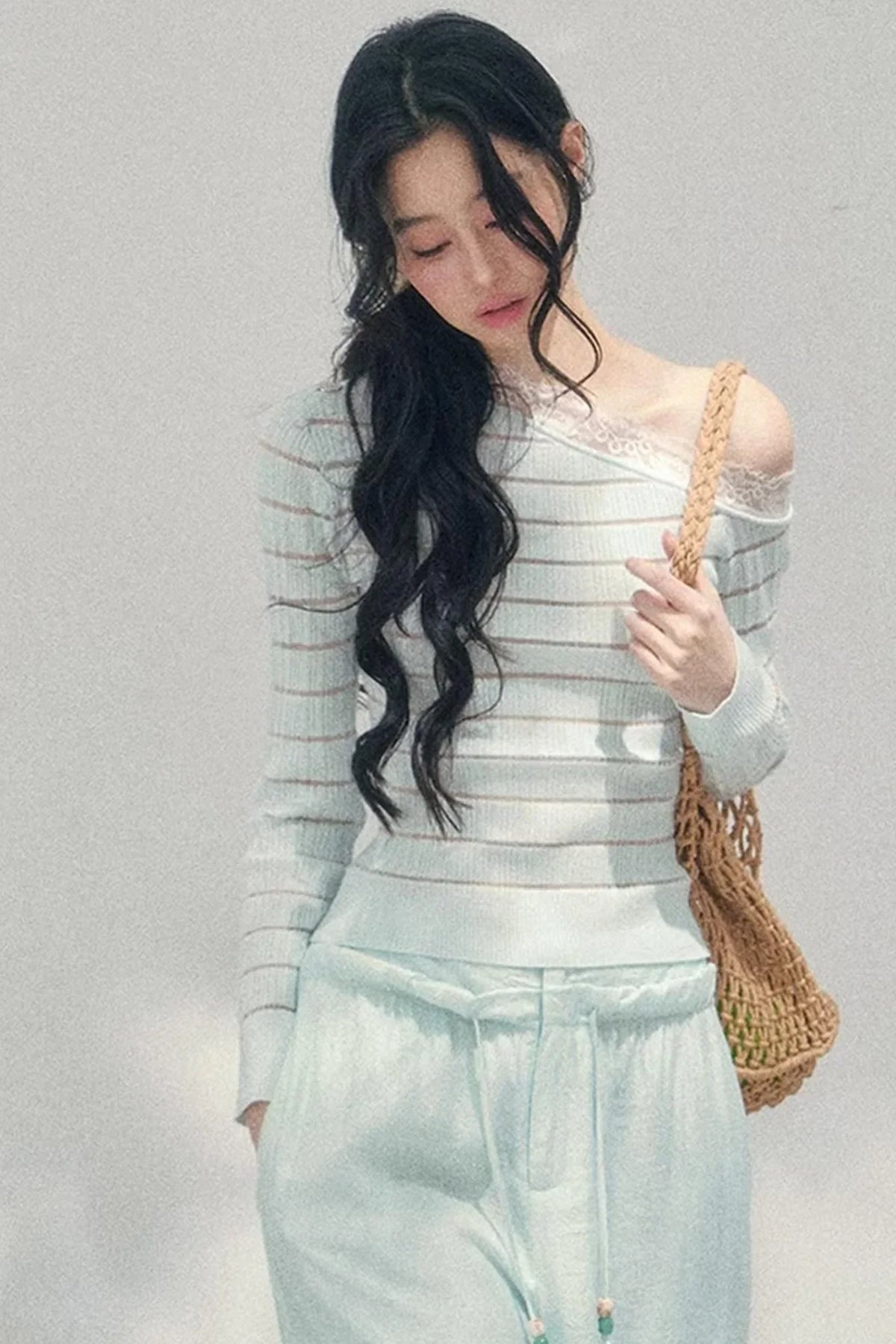 Gentle Glance Knitted Lace Top