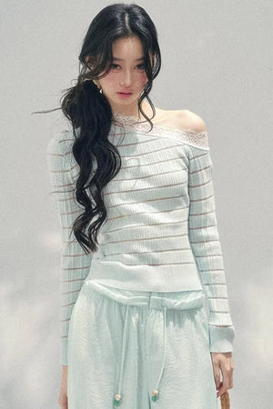Gentle Glance Knitted Lace Top