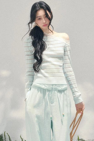 Gentle Glance Knitted Lace Top