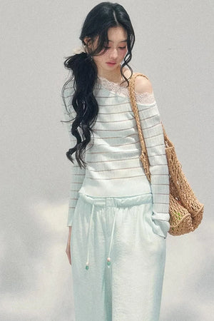 Gentle Glance Knitted Lace Top