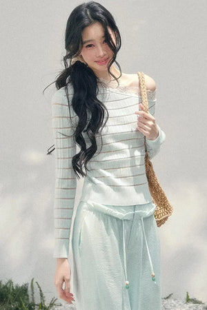 Gentle Glance Knitted Lace Top