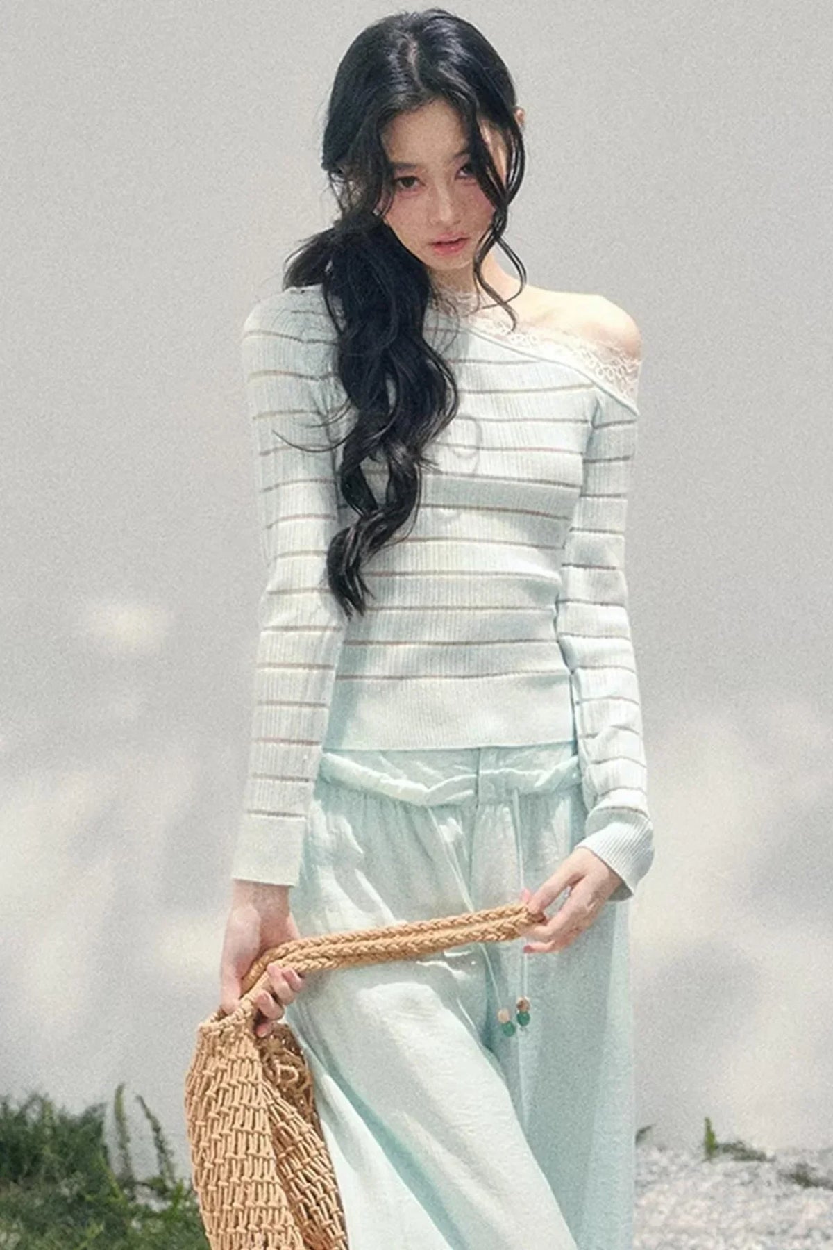 Gentle Glance Knitted Lace Top