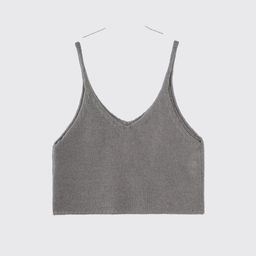 Gentle Knit V-Neck Vest