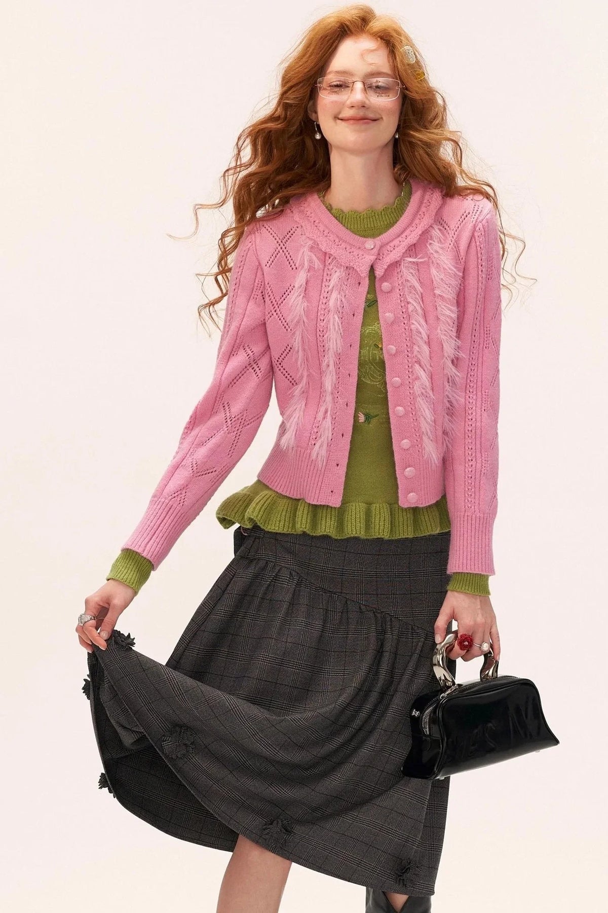 Gentle Knitted Cardigan Set-Up