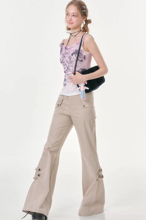 Gentle Rabbit Plaid Tank Top