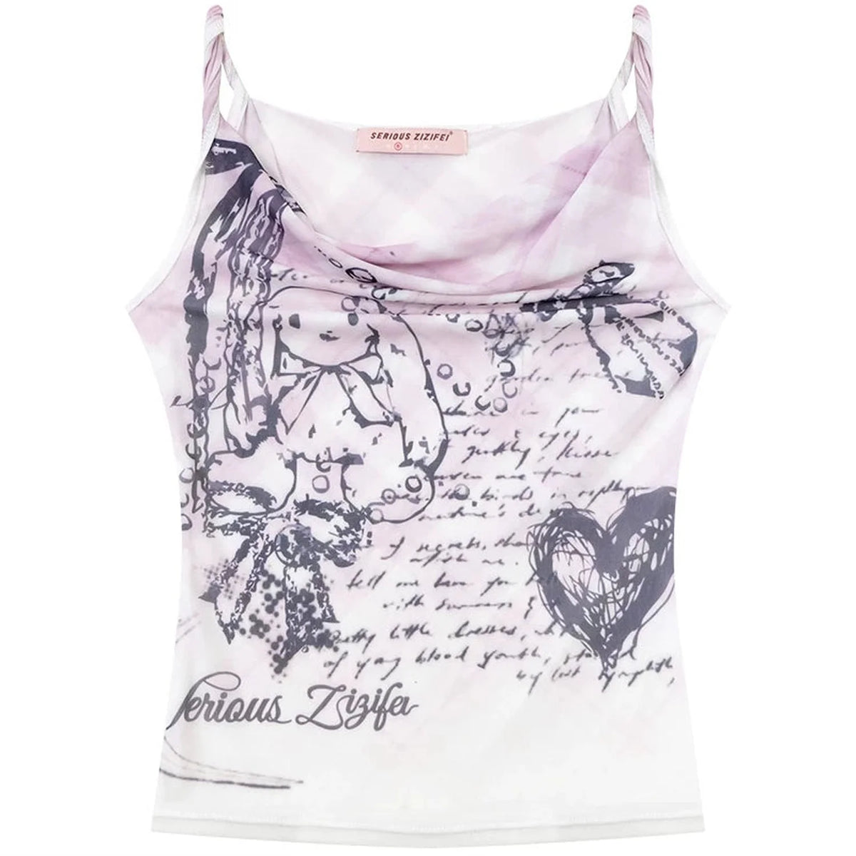 Gentle Rabbit Plaid Tank Top