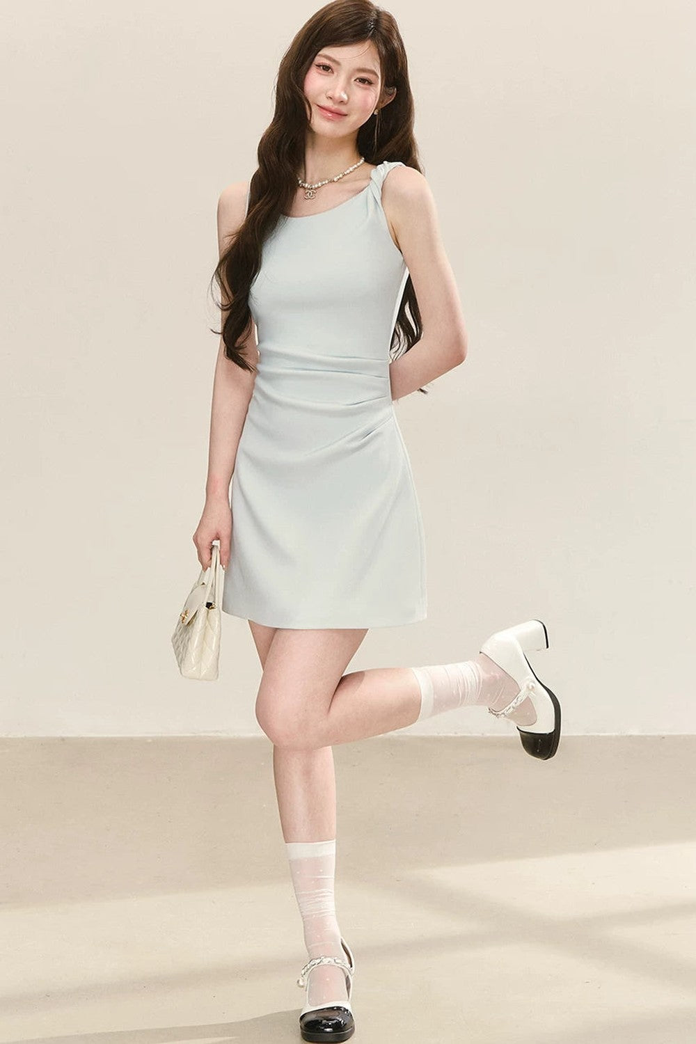 Gentle Twisted Strap Dress