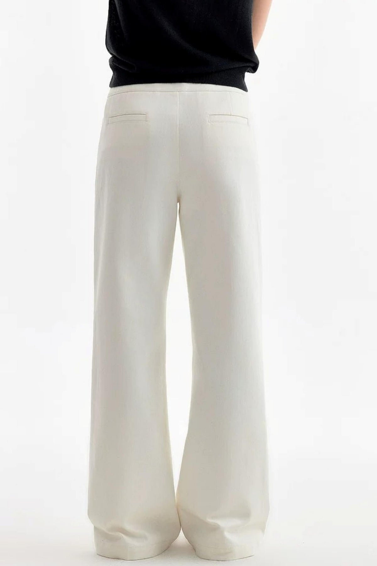 Gentle Wind Imitation Denim Straight Pants