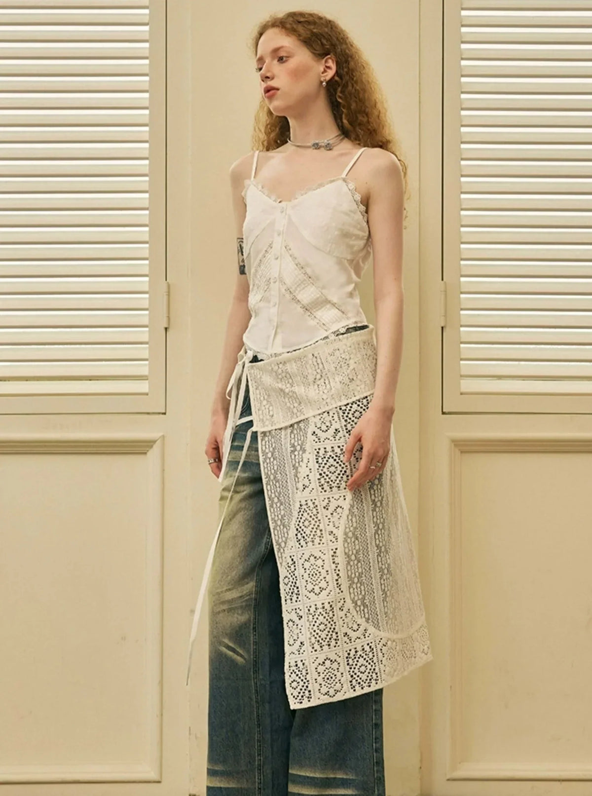 Geometric Patchwork Skirt