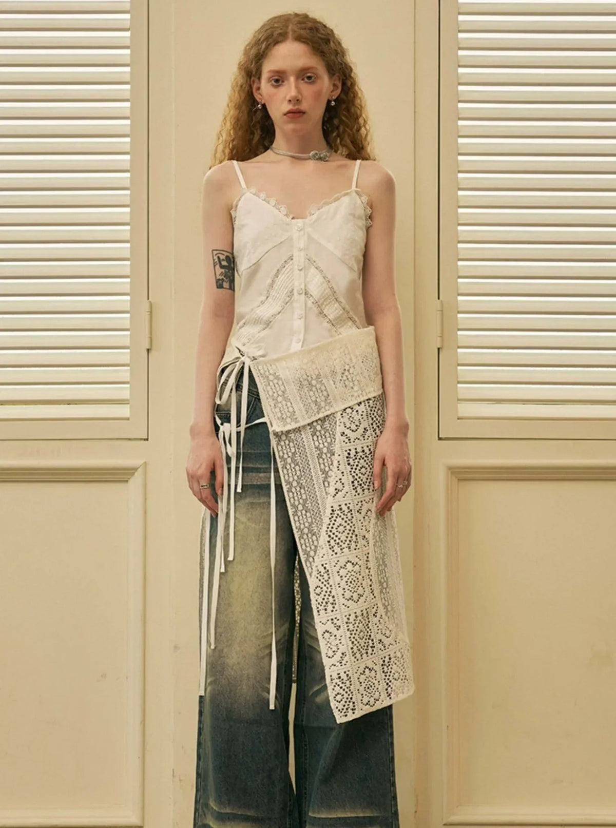 Geometric Patchwork Skirt