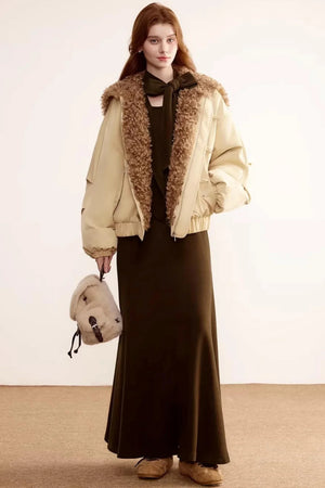 German Velvet Ruffle Dress