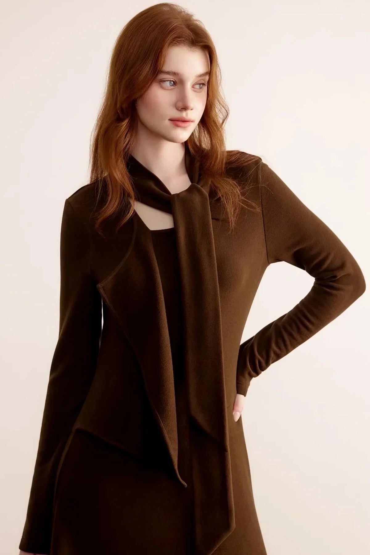 German Velvet Ruffle Dress
