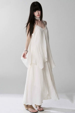 Ghost Girl Black Spaghetti Dress