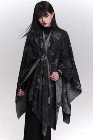 Ghost Girl Scarf Cape Shawl