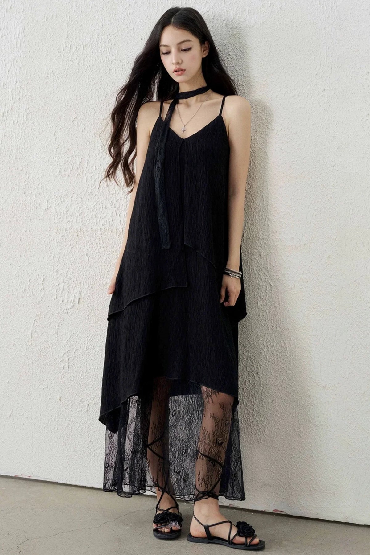Ghost Lace Long Dress