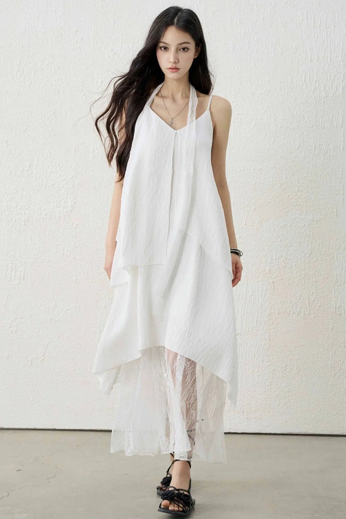 Ghost Lace Long Dress