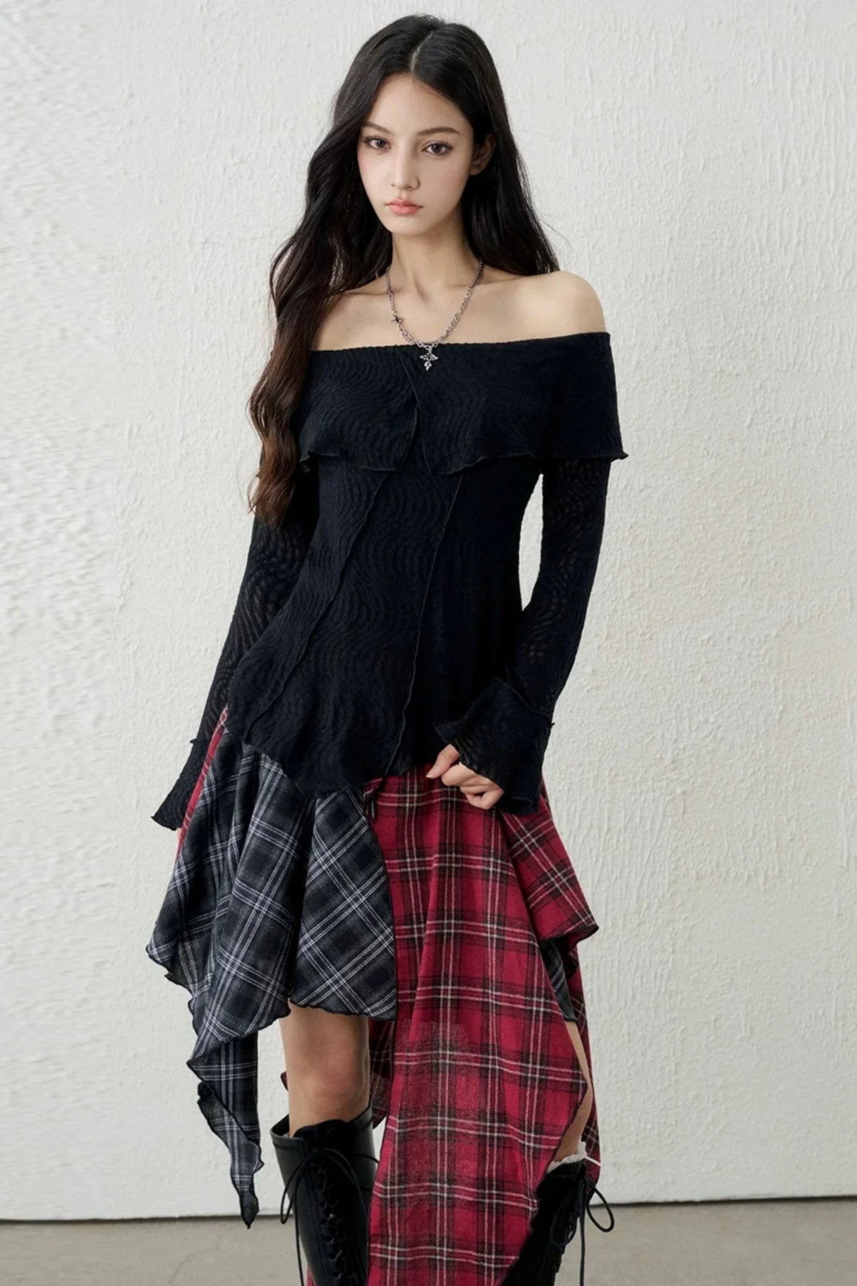 Ghostly French Textured Top
