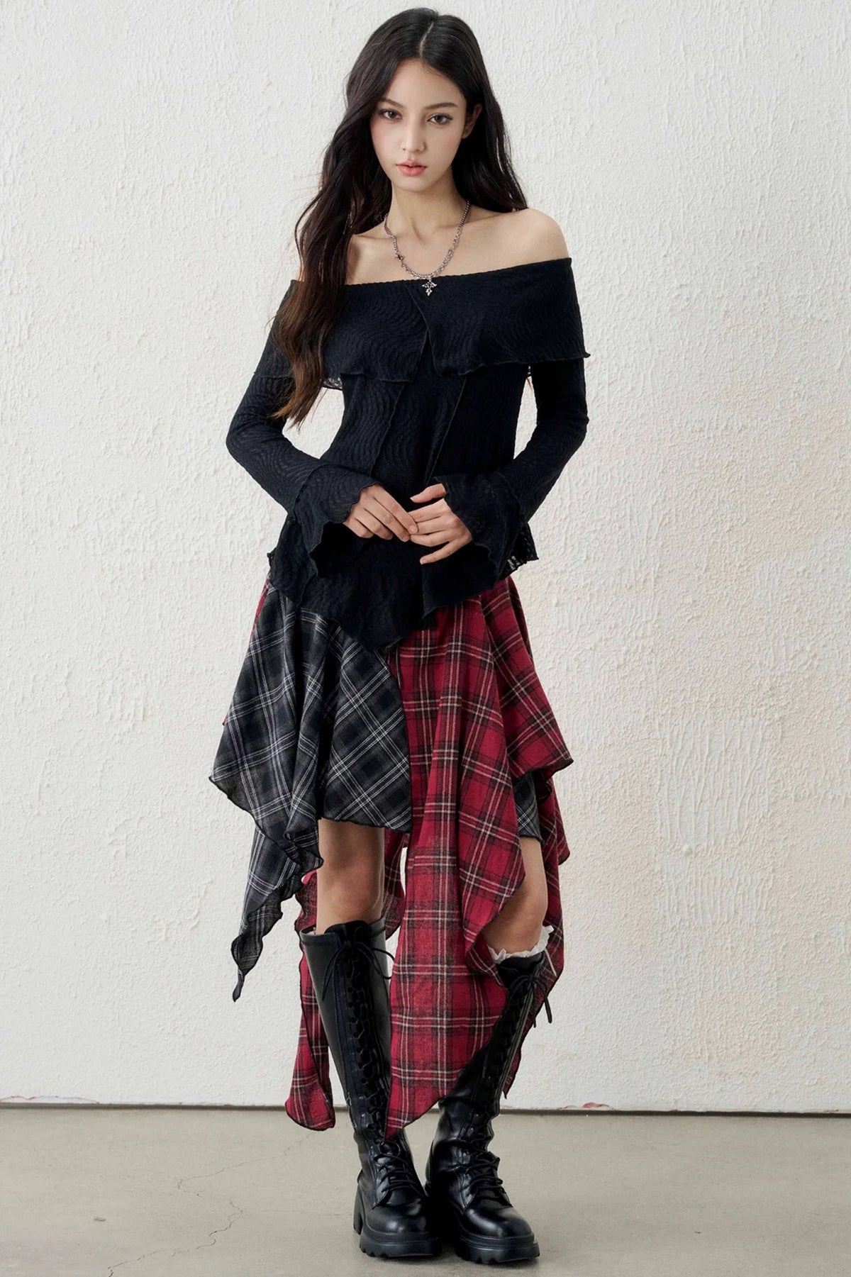 Ghostly French Textured Top