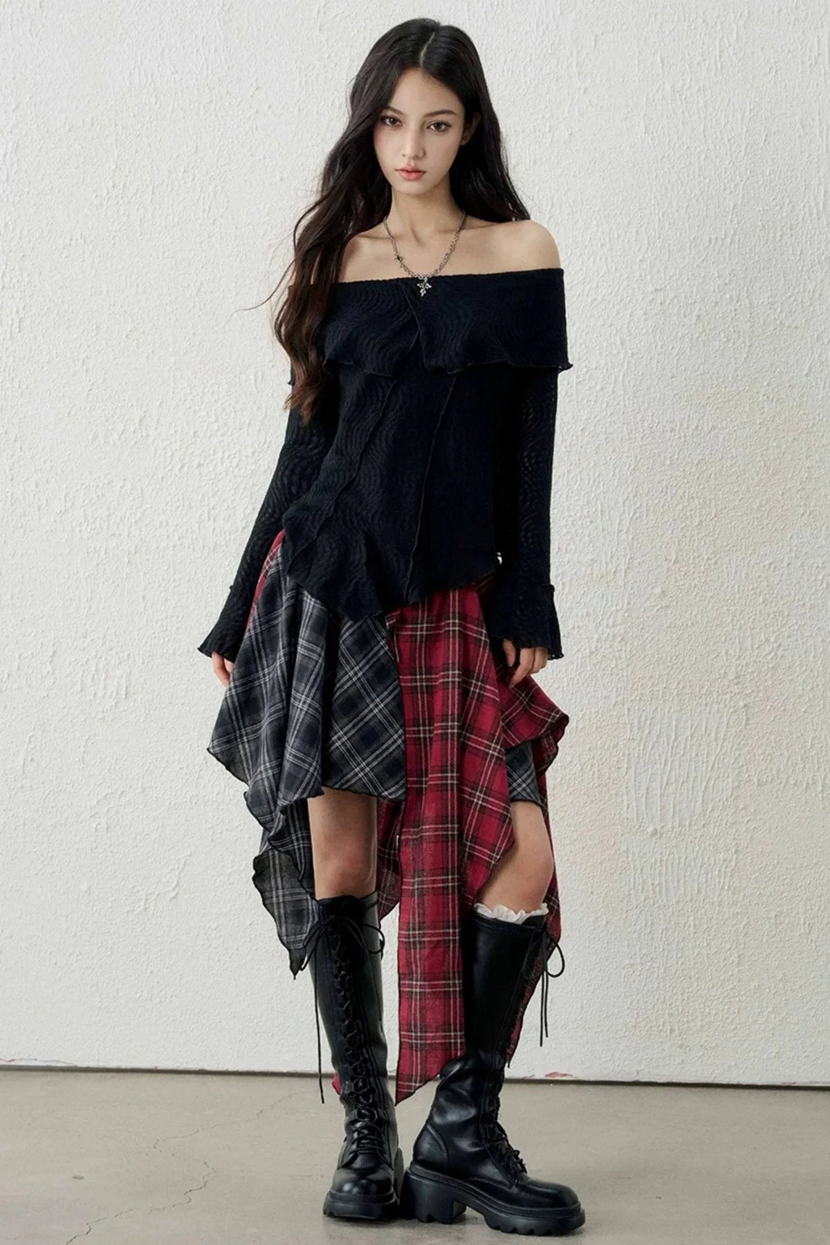 Ghostly French Textured Top