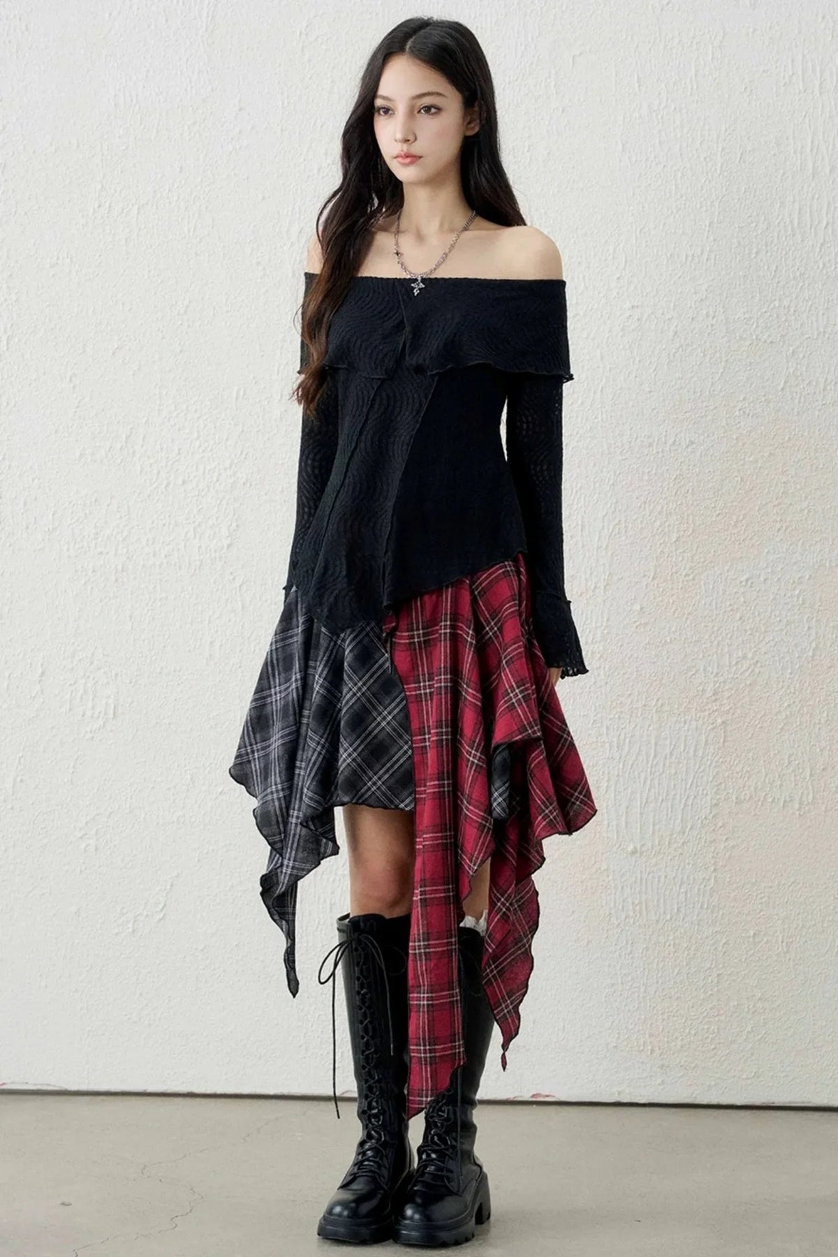 Ghostly French Textured Top