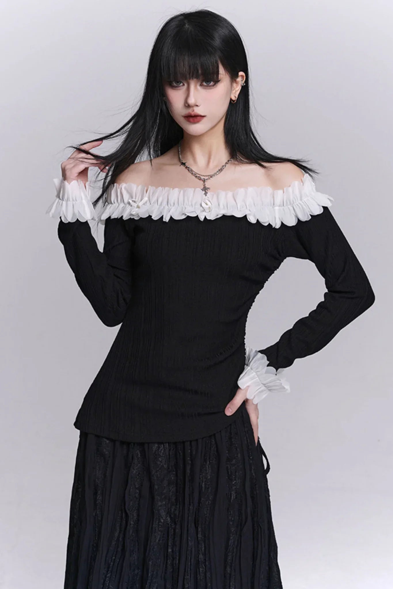 Ghostly One-Shoulder Top