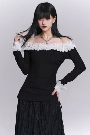 Ghostly One-Shoulder Top