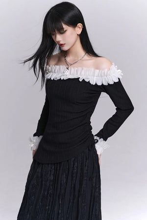 Ghostly One-Shoulder Top