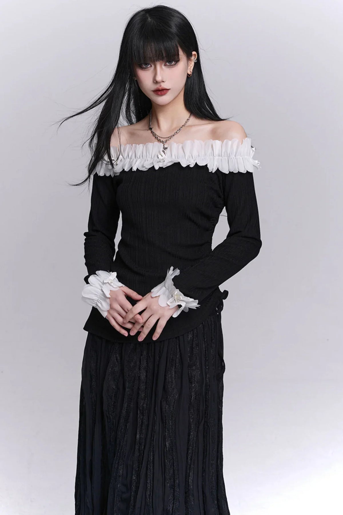 Ghostly One-Shoulder Top