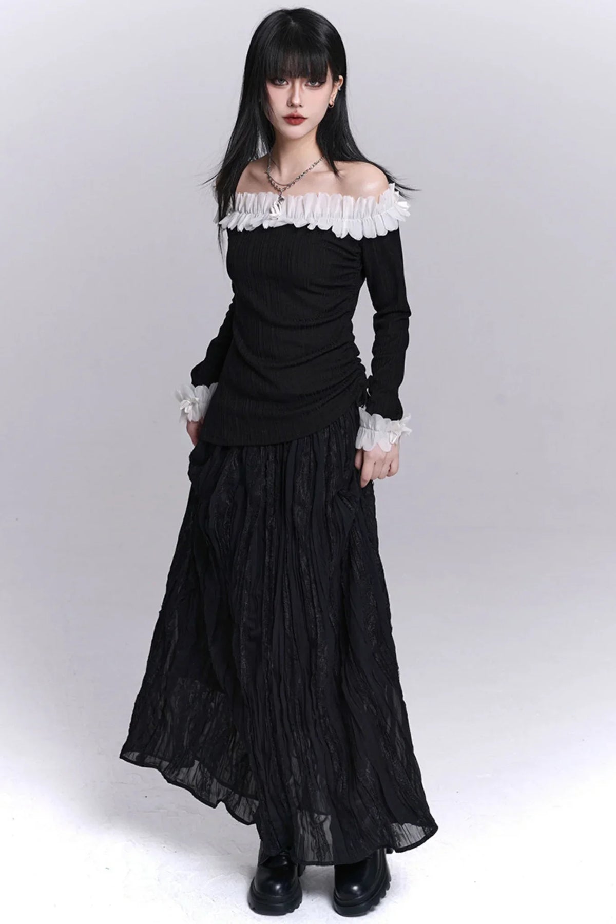 Ghostly One-Shoulder Top