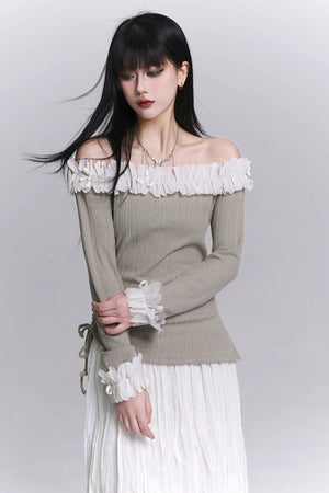 Ghostly One-Shoulder Top