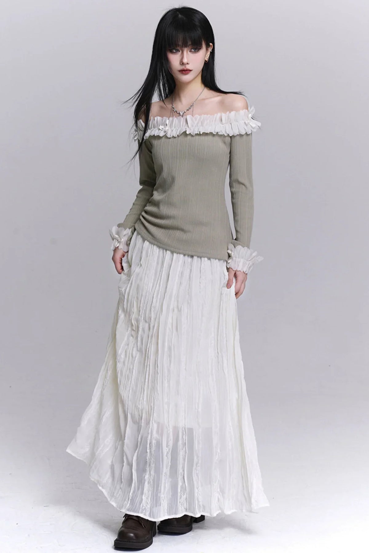 Ghostly One-Shoulder Top