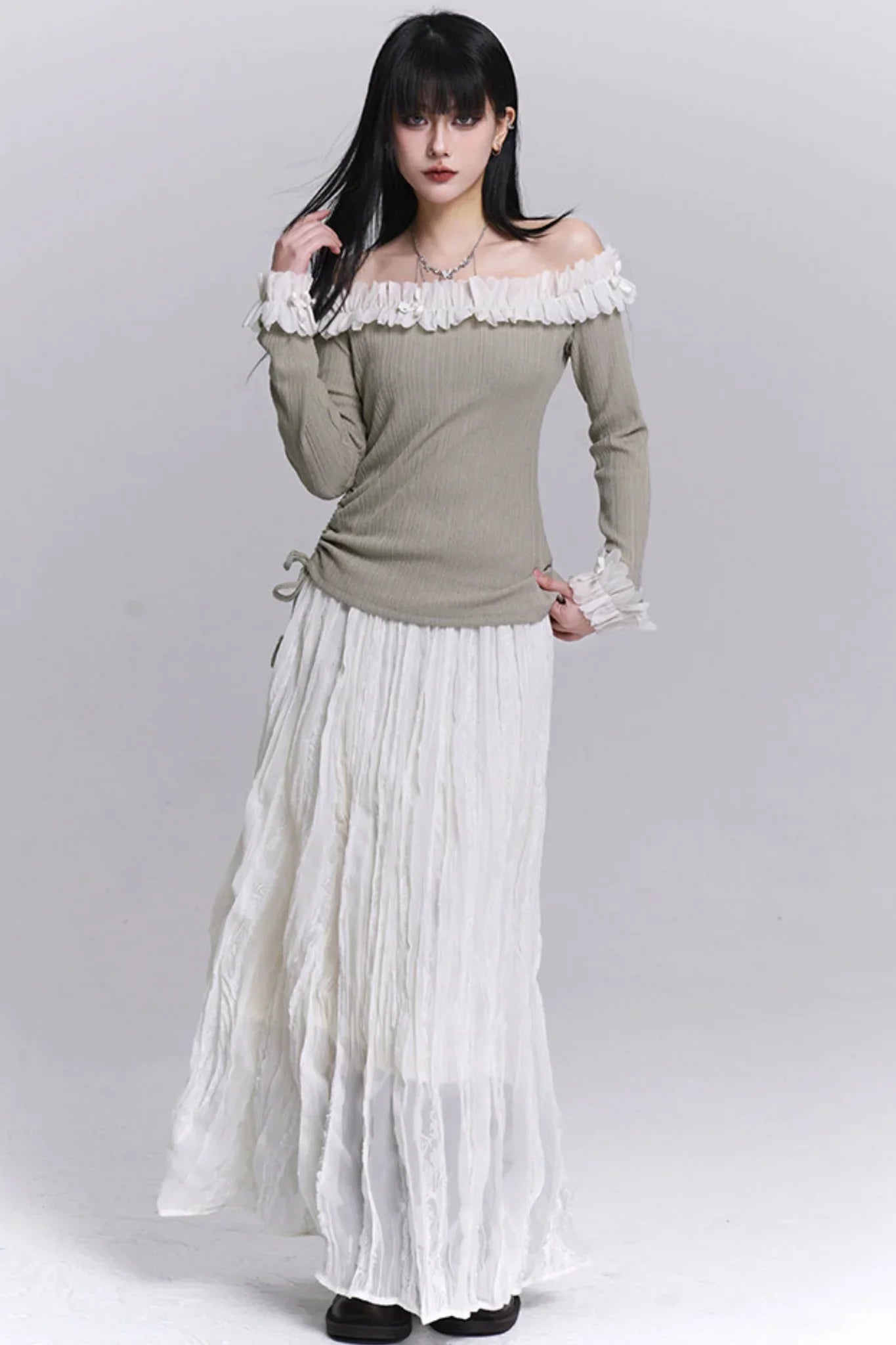 Ghostly One-Shoulder Top
