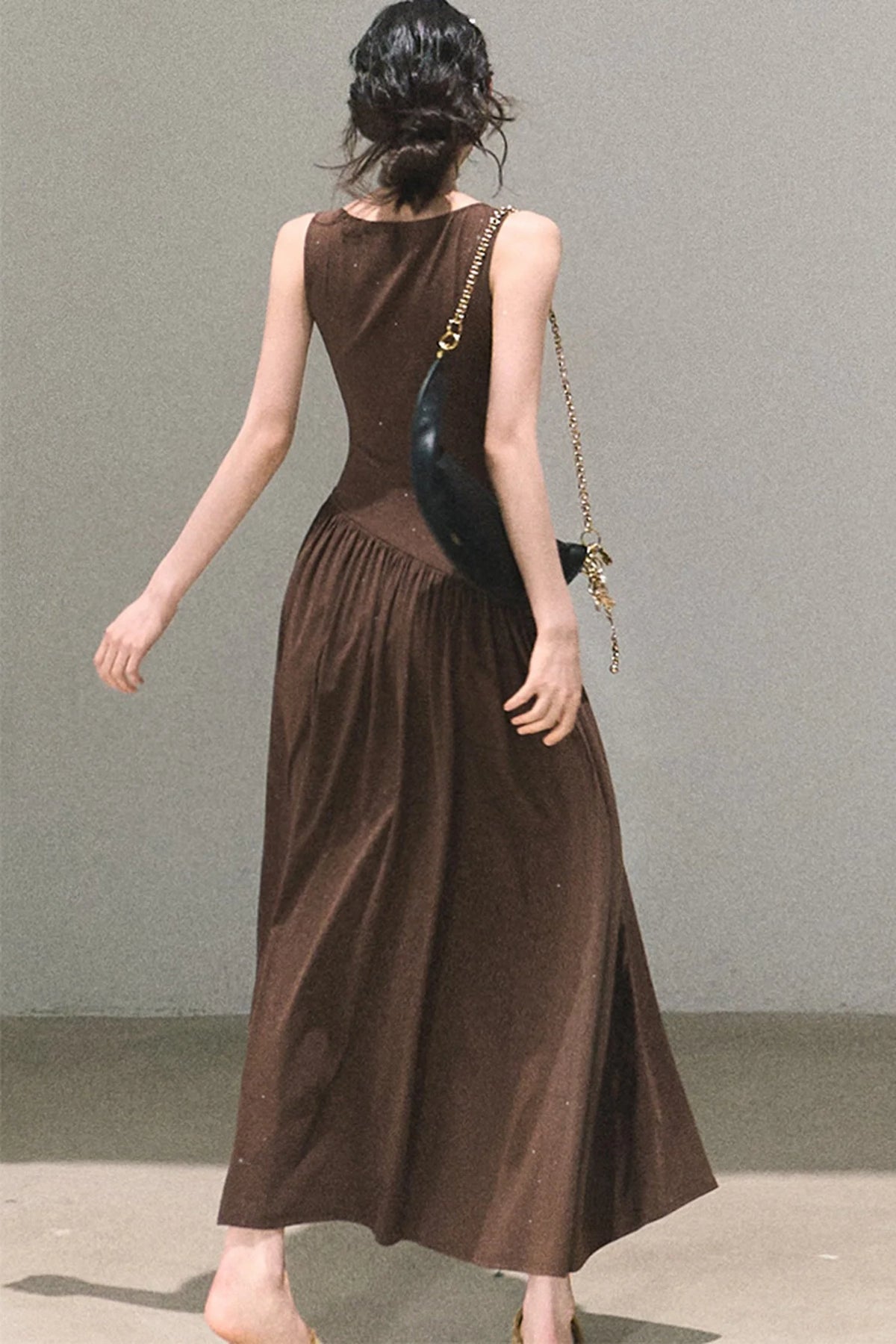 Gilded Lace Waist-Cinching Dress