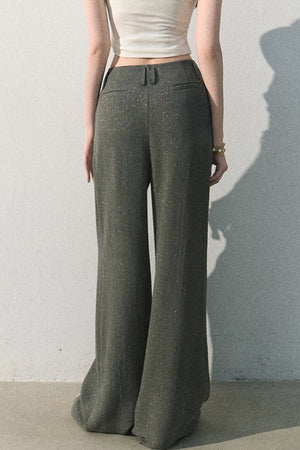 Gilded Linen Draped Pants