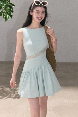 Gilded Shimmer Lace Dress