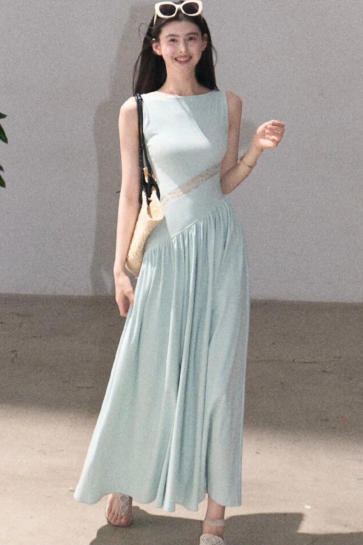 Gilded Shimmer Lace Dress