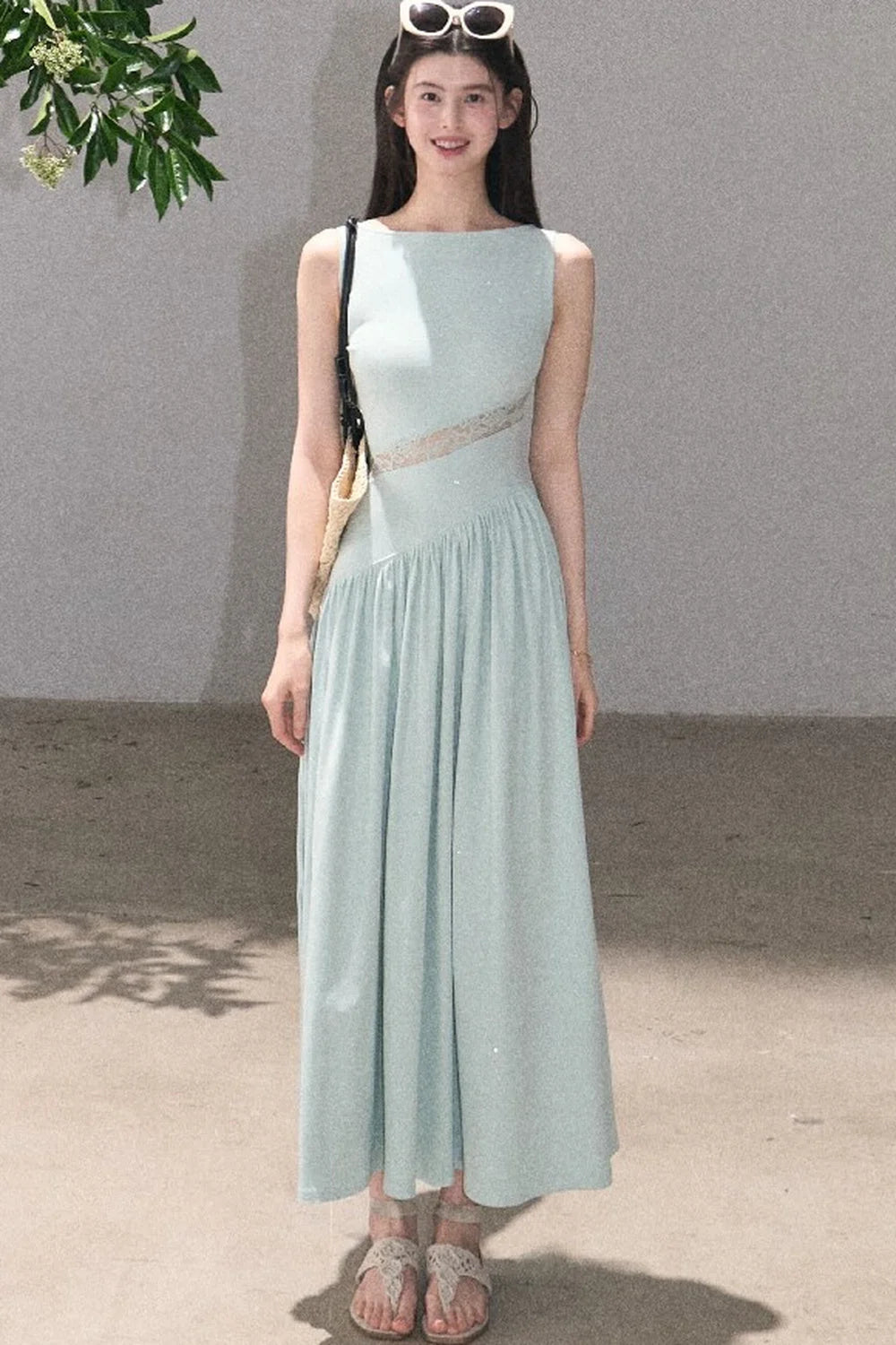 Gilded Shimmer Lace Dress