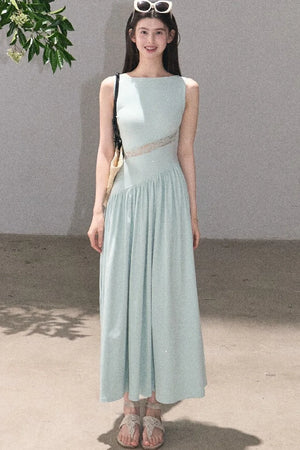 Gilded Shimmer Lace Dress