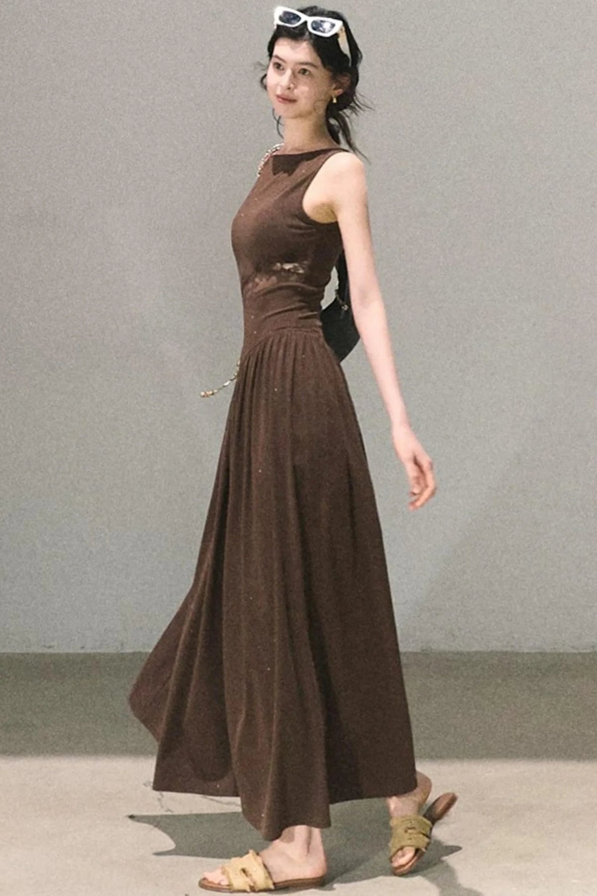 Gilded Shimmer Lace Dress