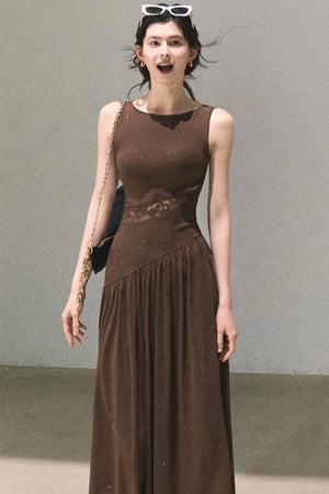 Gilded Shimmer Lace Dress