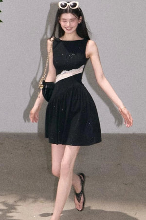 Gilded Shimmer Lace Dress